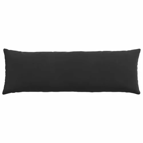 Kanapé párnák 2 pcs Fekete 120 x 40 cm Bársonyos szövet
