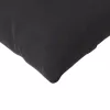Kanapé párnák 2 pcs Fekete 120 x 40 cm Bársonyos szövet