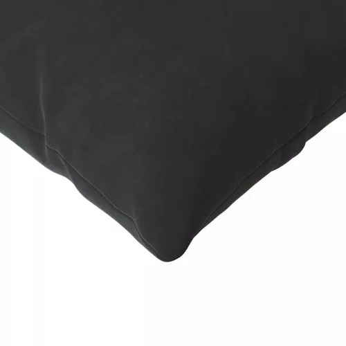 Kanapé párnák 2 pcs Fekete 120 x 40 cm Bársonyos szövet