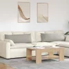 Kanapé párnák 2 pcs Világosszürke 120 x 40 cm szövet