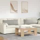 Kanapé párnák 2 pcs Világosszürke 120 x 40 cm szövet