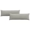 Kanapé párnák 2 pcs Világosszürke 120 x 40 cm szövet