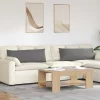 Kanapé párnák 2 pcs Sötétszürke 120 x 40 cm szövet