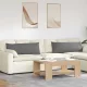 Kanapé párnák 2 pcs Sötétszürke 120 x 40 cm szövet
