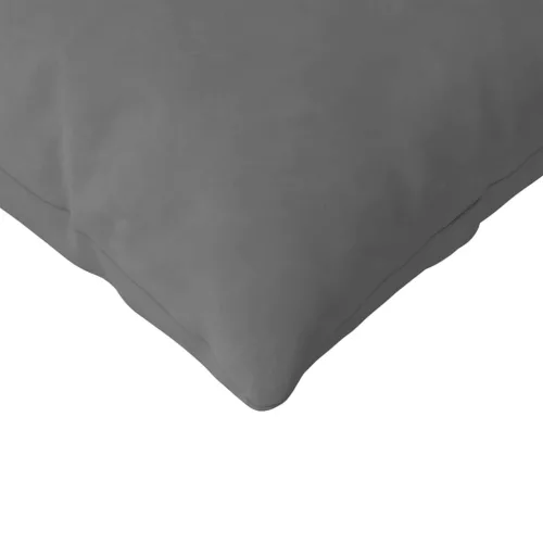 Kanapé párnák 2 pcs Sötétszürke 120 x 40 cm szövet