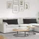 Kanapé párnák 2 pcs Fekete 120 x 40 cm szövet