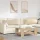 Kanapé párnák 2 pcs Krém 120 x 40 cm szövet