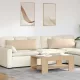 Kanapé párnák 2 pcs Krém 120 x 40 cm szövet