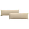 Kanapé párnák 2 pcs Krém 120 x 40 cm szövet