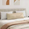 Kanapé párnák 2 pcs Krém 120 x 40 cm szövet