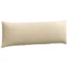 Kanapé párnák 2 pcs Krém 120 x 40 cm szövet