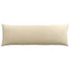 Kanapé párnák 2 pcs Krém 120 x 40 cm szövet