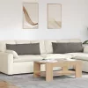 Kanapé párnák 2 pcs Világosszürke 120 x 40 cm Bársonyos szövet