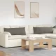 Kanapé párnák 2 pcs Világosszürke 120 x 40 cm Bársonyos szövet