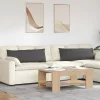 Kanapé párnák 2 pcs Sötétszürke 120 x 40 cm Bársonyos szövet