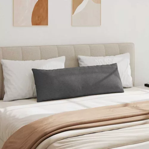 Kanapé párnák 2 pcs Sötétszürke 120 x 40 cm Bársonyos szövet