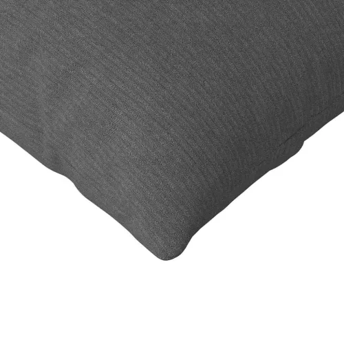 Kanapé párnák 2 pcs Sötétszürke 120 x 40 cm Bársonyos szövet