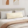 Kanapé párnák 2 pcs Krém 120 x 40 cm Bársonyos szövet