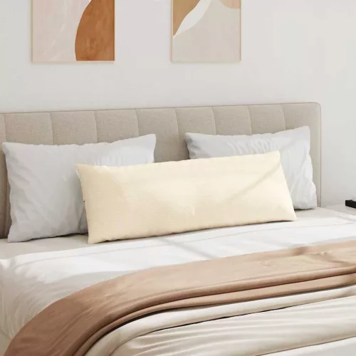 Kanapé párnák 2 pcs Krém 120 x 40 cm Bársonyos szövet