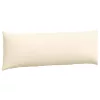 Kanapé párnák 2 pcs Krém 120 x 40 cm Bársonyos szövet