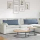 Kanapé párnák 2 pcs Kék 120 x 40 cm Bársonyos szövet