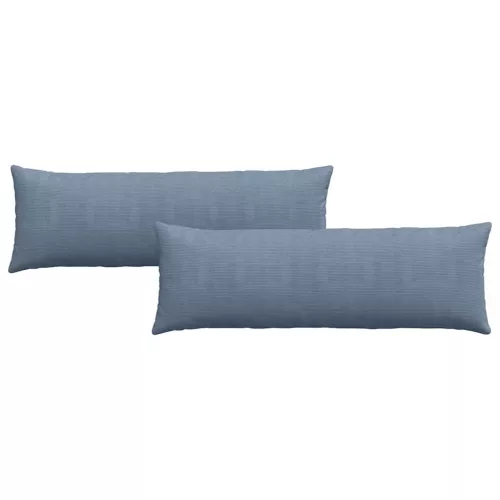 Kanapé párnák 2 pcs Kék 120 x 40 cm Bársonyos szövet