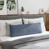 Kanapé párnák 2 pcs Kék 120 x 40 cm Bársonyos szövet