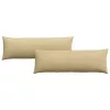 Kanapé párnák 2 pcs Szürke zöld 120 x 40 cm Bársonyos szövet