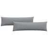 Kanapé párnák 2 pcs Világosszürke 145 x 40 cm szövet