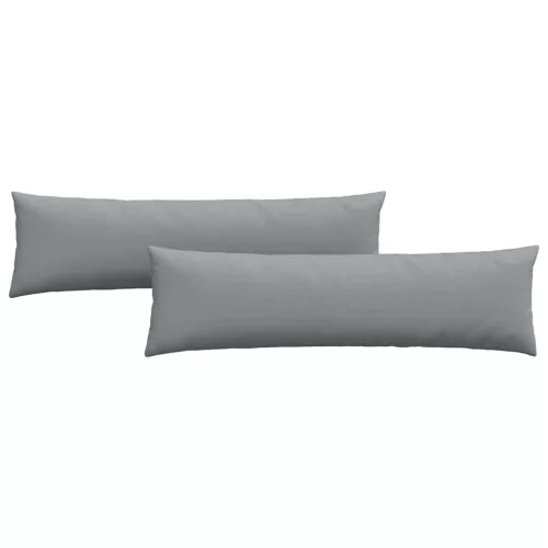 Kanapé párnák 2 pcs Világosszürke 145 x 40 cm szövet