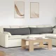 Kanapé párnák 2 pcs Sötétszürke 145 x 40 cm szövet