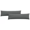 Kanapé párnák 2 pcs Sötétszürke 145 x 40 cm szövet