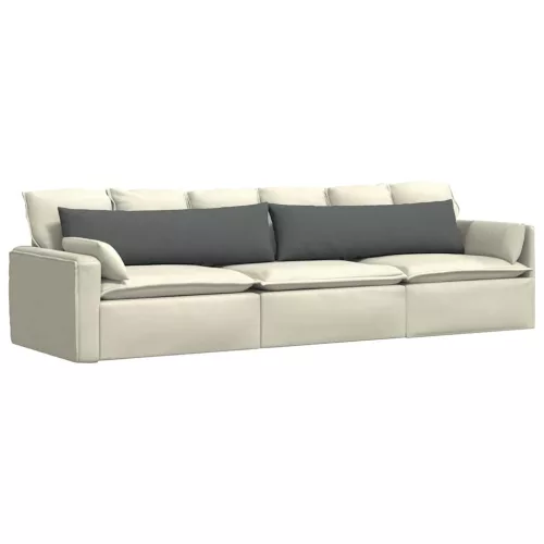 Kanapé párnák 2 pcs Sötétszürke 145 x 40 cm szövet