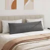 Kanapé párnák 2 pcs Sötétszürke 145 x 40 cm szövet