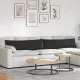 Kanapé párnák 2 pcs Fekete 145 x 40 cm szövet