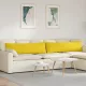 Kanapé párnák 2 pcs Világos sárga 145 x 40 cm szövet