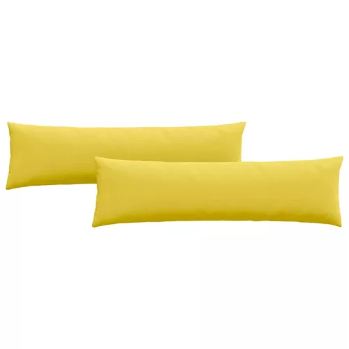 Kanapé párnák 2 pcs Világos sárga 145 x 40 cm szövet