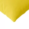 Kanapé párnák 2 pcs Világos sárga 145 x 40 cm szövet