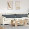 Kanapé párnák 2 pcs Sötétszürke 145 x 40 cm Bársonyos szövet