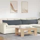 Kanapé párnák 2 pcs Sötétszürke 145 x 40 cm Bársonyos szövet