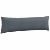 Kanapé párnák 2 pcs Sötétszürke 145 x 40 cm Bársonyos szövet