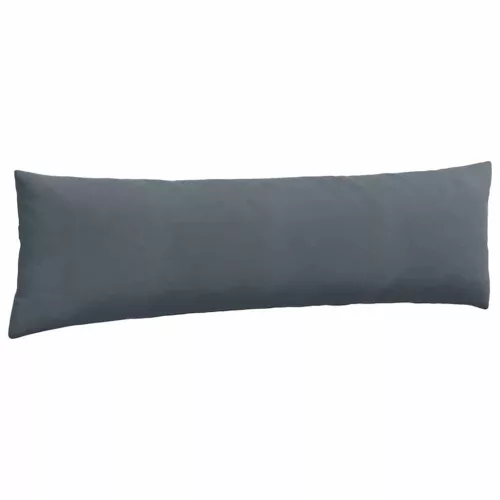 Kanapé párnák 2 pcs Sötétszürke 145 x 40 cm Bársonyos szövet