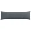 Kanapé párnák 2 pcs Sötétszürke 145 x 40 cm Bársonyos szövet