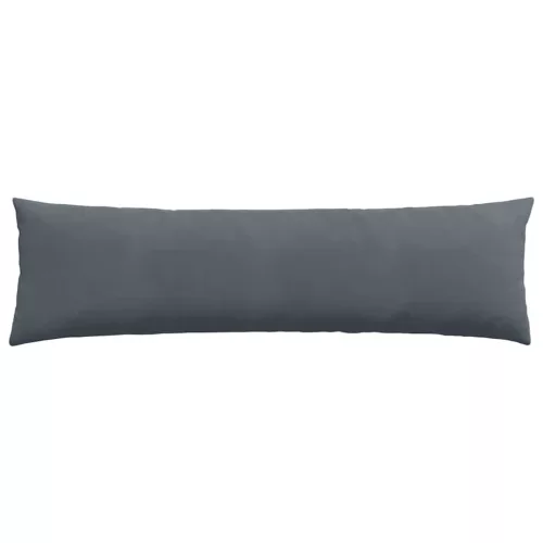 Kanapé párnák 2 pcs Sötétszürke 145 x 40 cm Bársonyos szövet