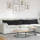 Kanapé párnák 2 pcs Fekete 145 x 40 cm Bársonyos szövet