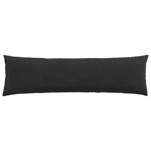 Kanapé párnák 2 pcs Fekete 145 x 40 cm Bársonyos szövet