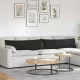 Kanapé párnák 2 pcs Fekete 145 x 40 cm szövet