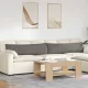 Kanapé párnák 2 pcs Világosszürke 145 x 40 cm Bársonyos szövet