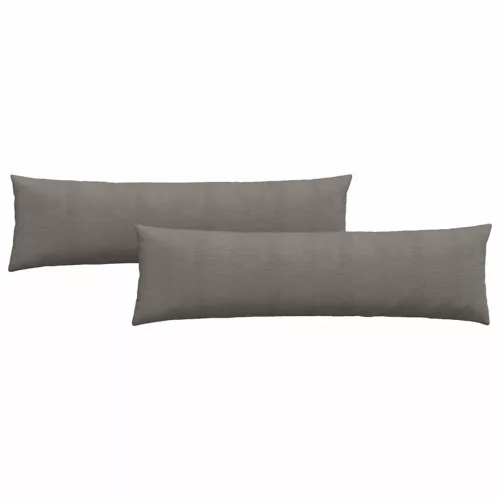 Kanapé párnák 2 pcs Világosszürke 145 x 40 cm Bársonyos szövet