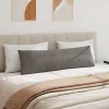 Kanapé párnák 2 pcs Világosszürke 145 x 40 cm Bársonyos szövet